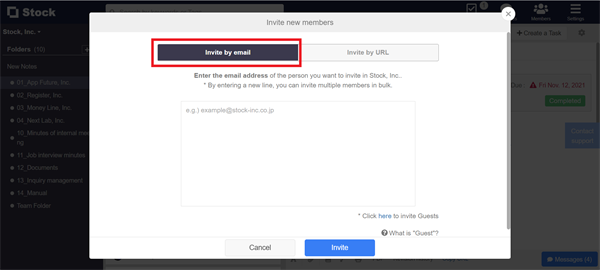 How to invite team members to Stock on SP_3