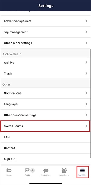 How to switch Teams on Stock_2