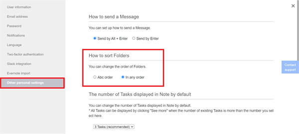 How to change the order of Folders on Stock_2