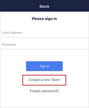 How to create a new Team on Stock_2
