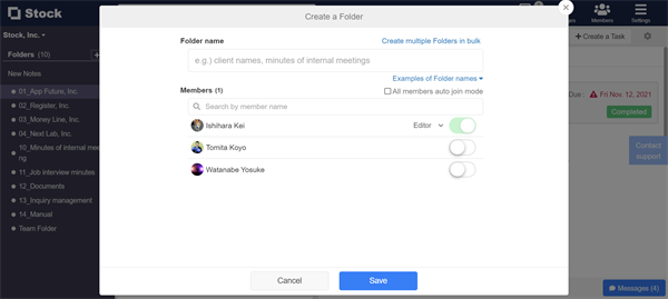 How to create a new Folder on Stock_3