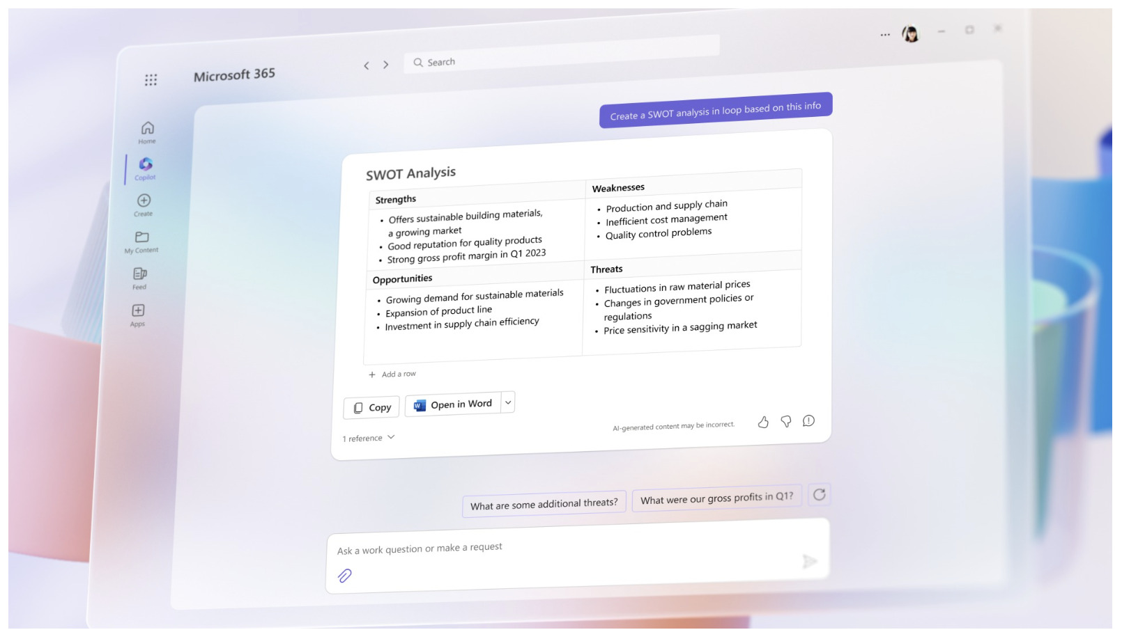 Microsoft 365 Copilotのイメージ