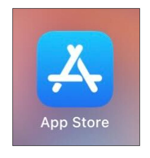 ホーム画面にあるAppStoreの画面